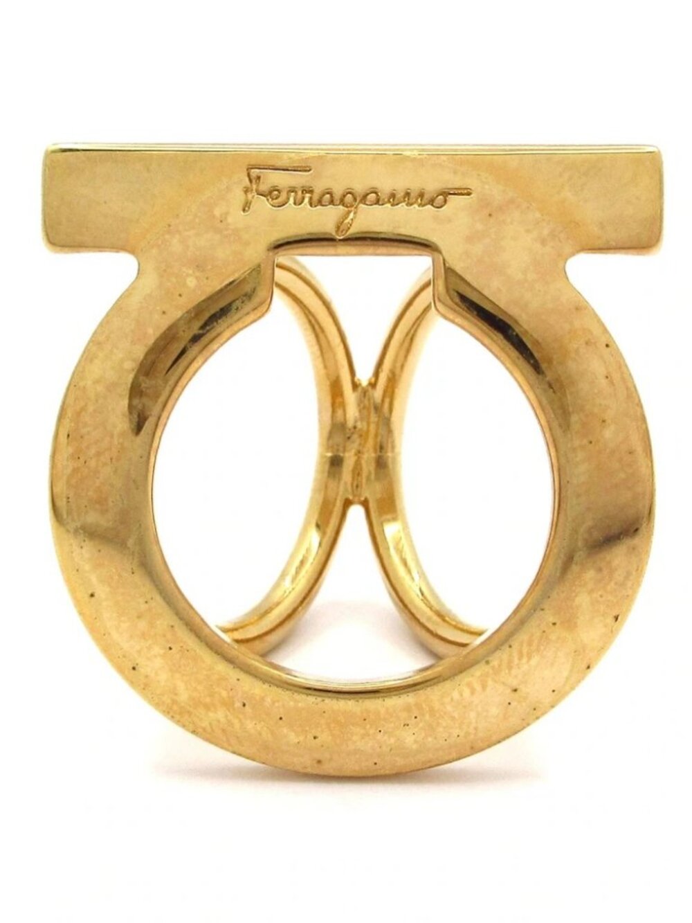 Salvatore Ferragamo - Gold Hardware Scarf Ring